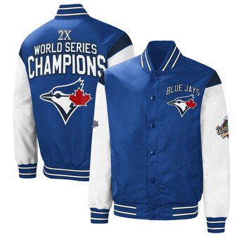 Toronto Blue Jays G-III Sports by Carl Banks 2x World Series Champions Complete Game - Full-Snap Jacket - Royal/White