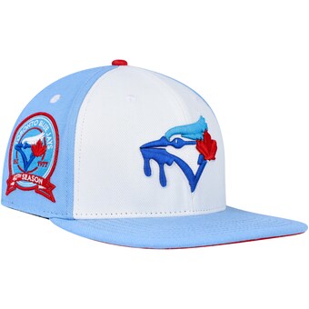 Men's Toronto Blue Jays Pro Standard White/Light Blue Blue Raspberry Ice Cream Drip Snapback Hat