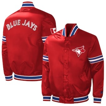Toronto Blue Jays Starter 2023 Canada Day Satin Full-Snap Varsity Jacket - Red