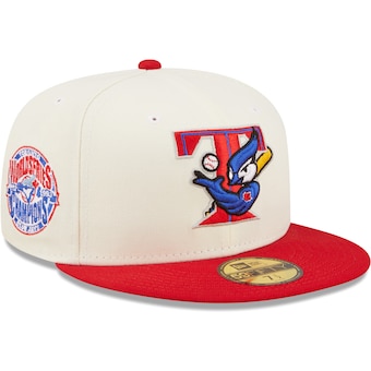 Toronto Blue Jays New Era Cooperstown Collection 1993 World Series Champions Chrome - 59FIFTY Fitted Hat - White/Red